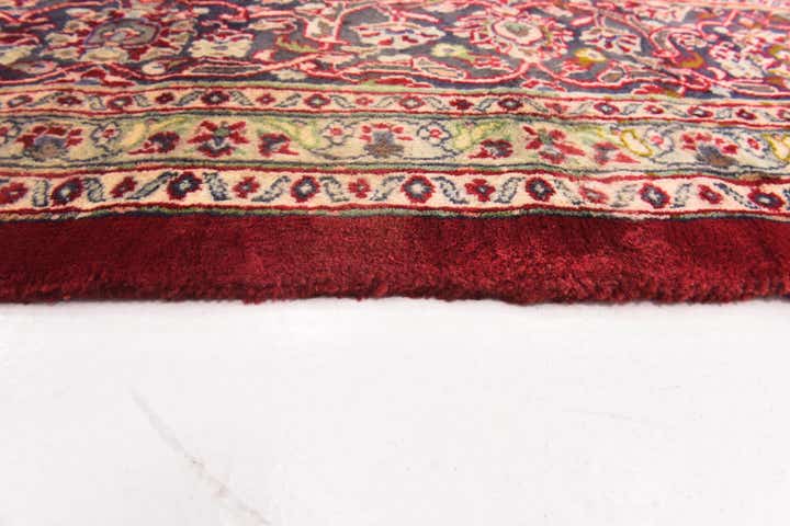 9' 9 x 11' 10 Hand Knotted Mashad Persian Wool Rug