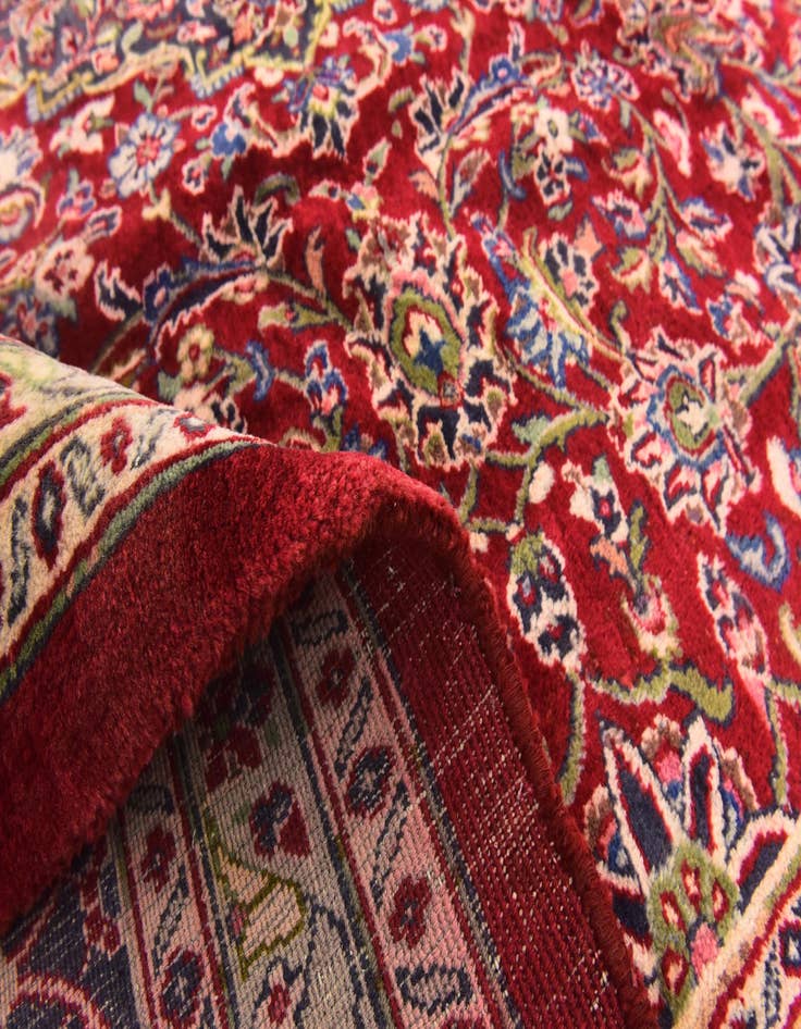 Detail image of 9' 9 x 11' 10  Hand Knotted Mashad Persian Wool Rug