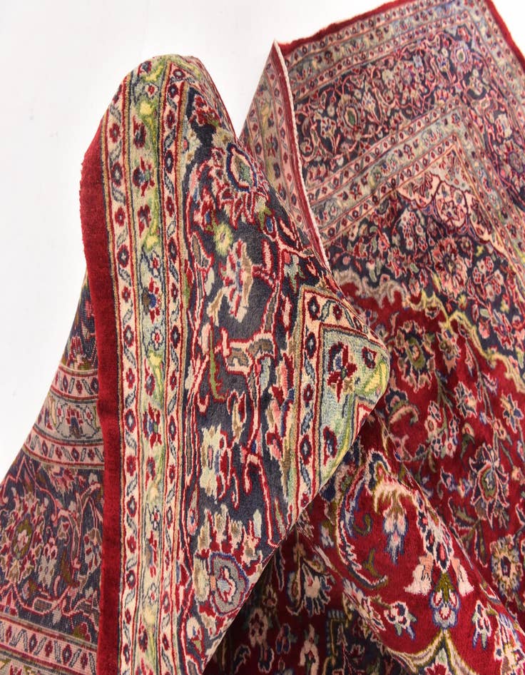 Detail image of 9' 9 x 11' 10  Hand Knotted Mashad Persian Wool Rug