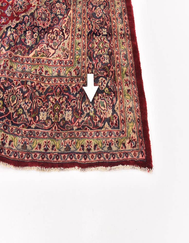 Detail image of 9' 9 x 11' 10  Hand Knotted Mashad Persian Wool Rug