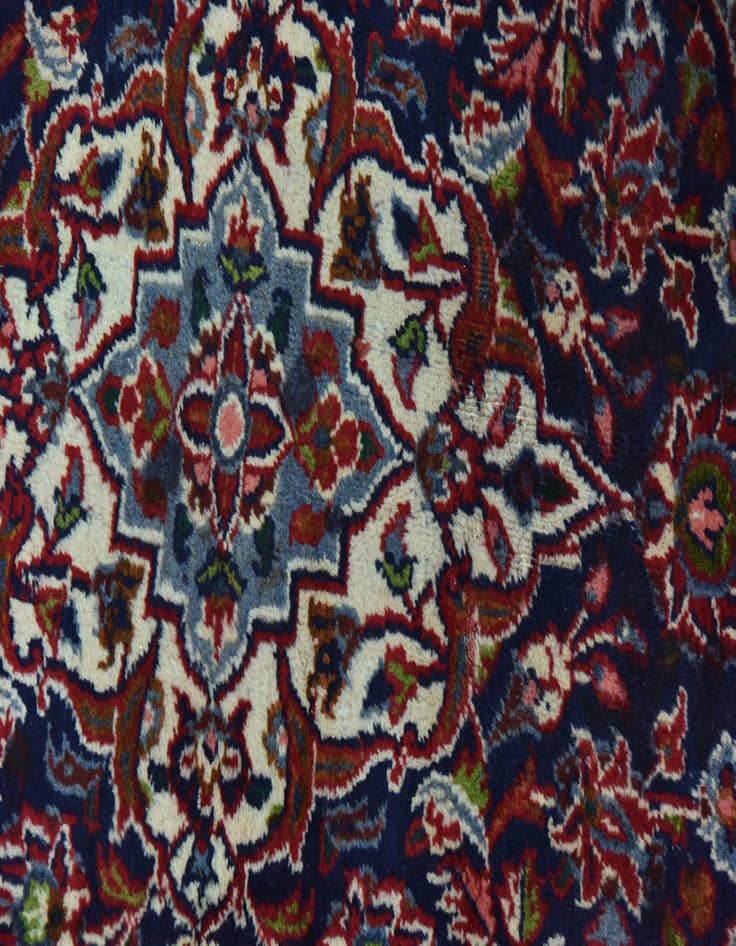 Detail image of 9' 7 x 12' 4  Hand Knotted Mashad Persian Wool Rug