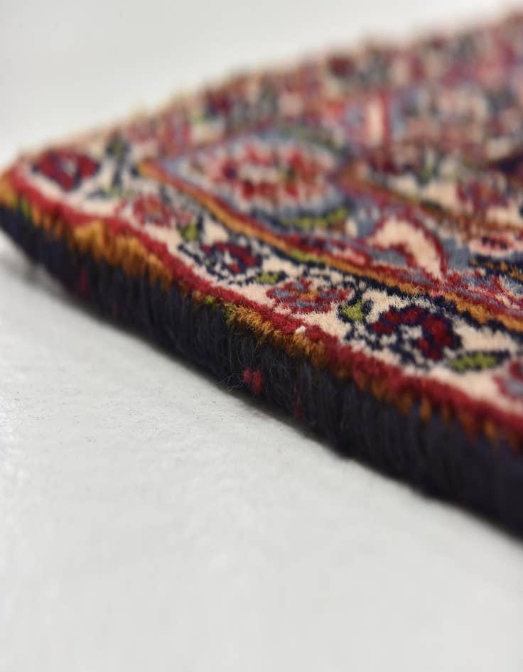 Detail image of 9' 7 x 12' 4  Hand Knotted Mashad Persian Wool Rug