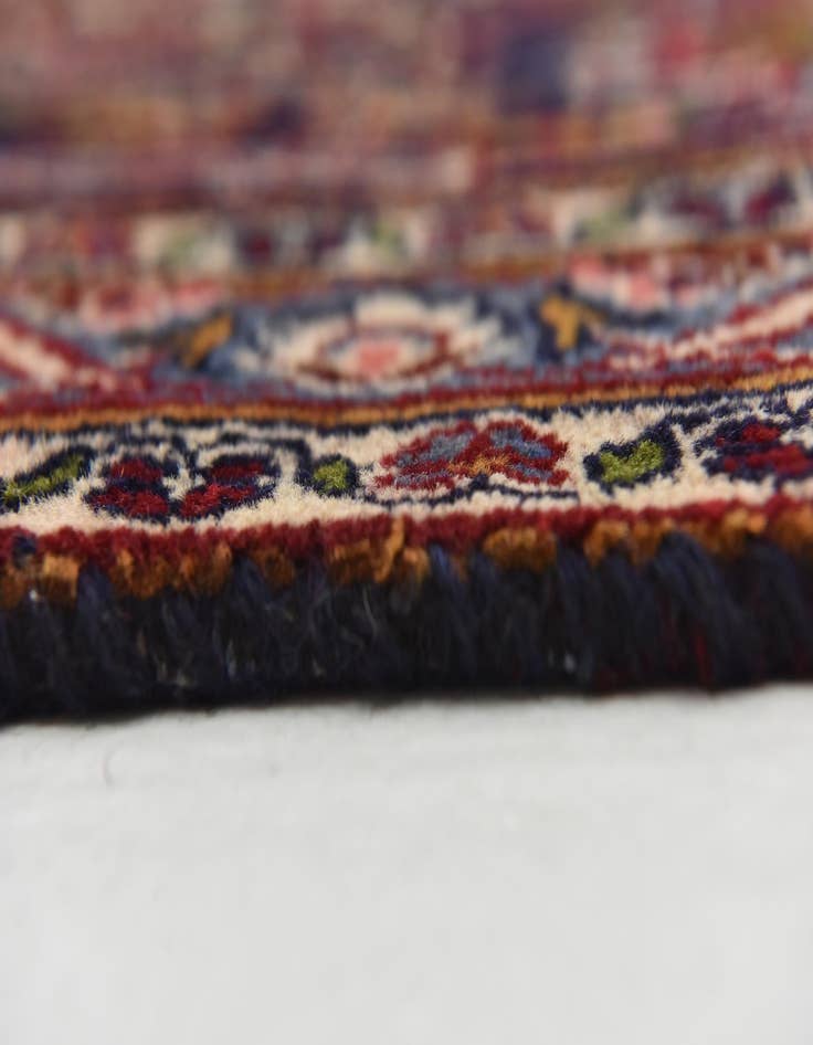 Detail image of 9' 7 x 12' 4  Hand Knotted Mashad Persian Wool Rug