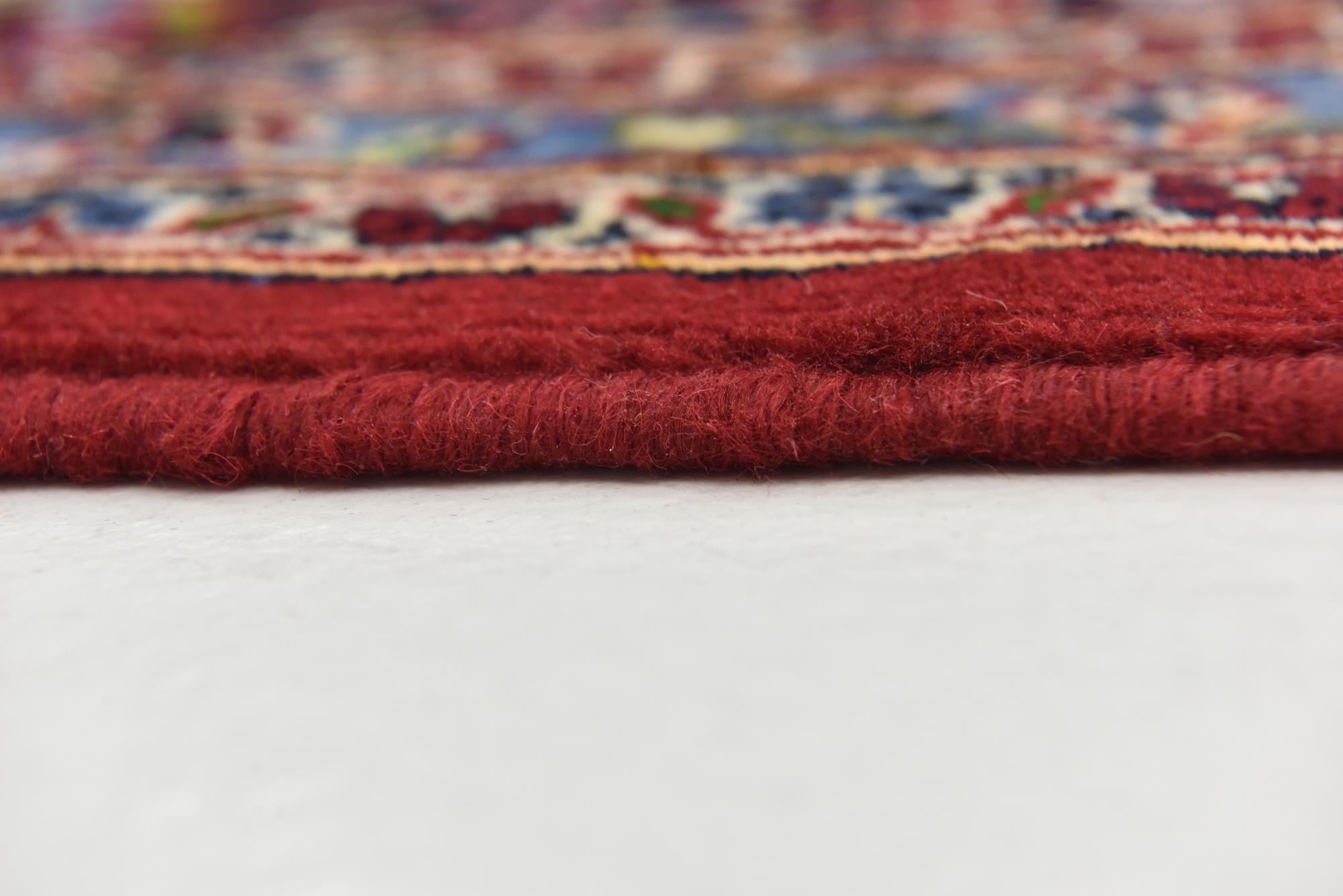 9' 5 x 13' 6 Hand Knotted Mashad Persian Wool Rug