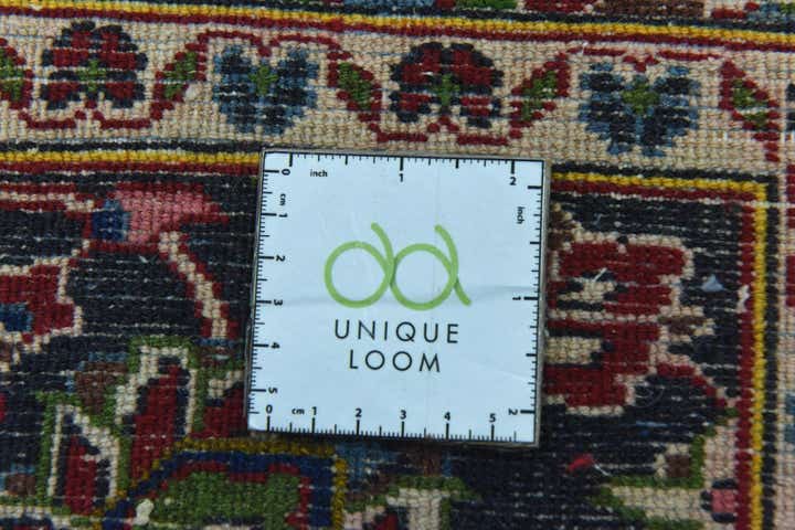 10' x 12' 9 Hand Knotted Mashad Persian Wool Rug