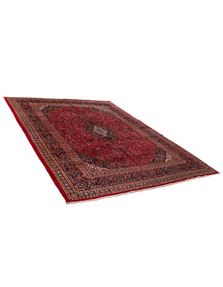 Detail image of 9' 10 x 12' 8 Hand Knotted Mashad Persian Wool Rug