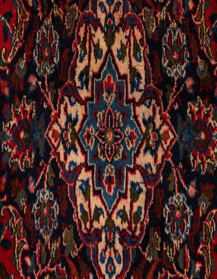 Detail image of 9' 10 x 12' 8 Hand Knotted Mashad Persian Wool Rug