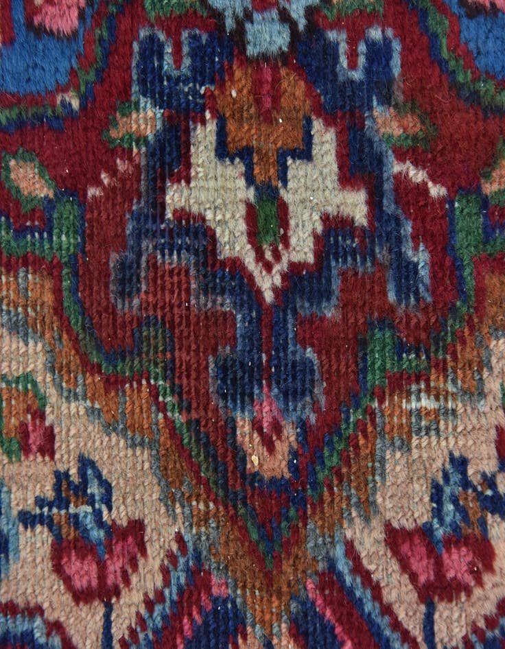 Detail image of 9' 9 x 12' 9  Hand Knotted Mashad Persian Wool Rug