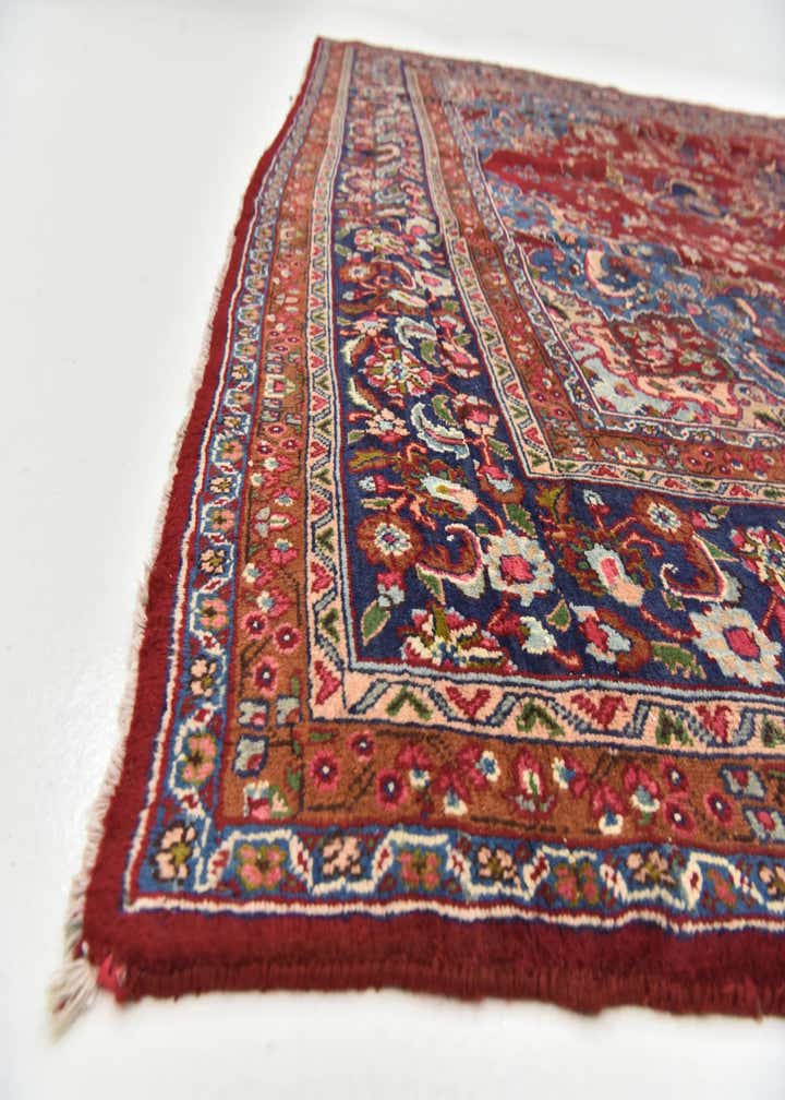 9' 9 x 12' 9 Hand Knotted Mashad Persian Wool Rug