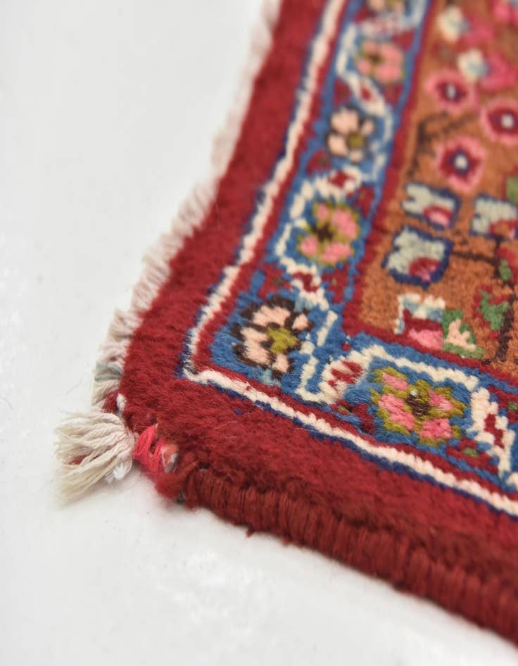 Detail image of 9' 9 x 12' 9  Hand Knotted Mashad Persian Wool Rug