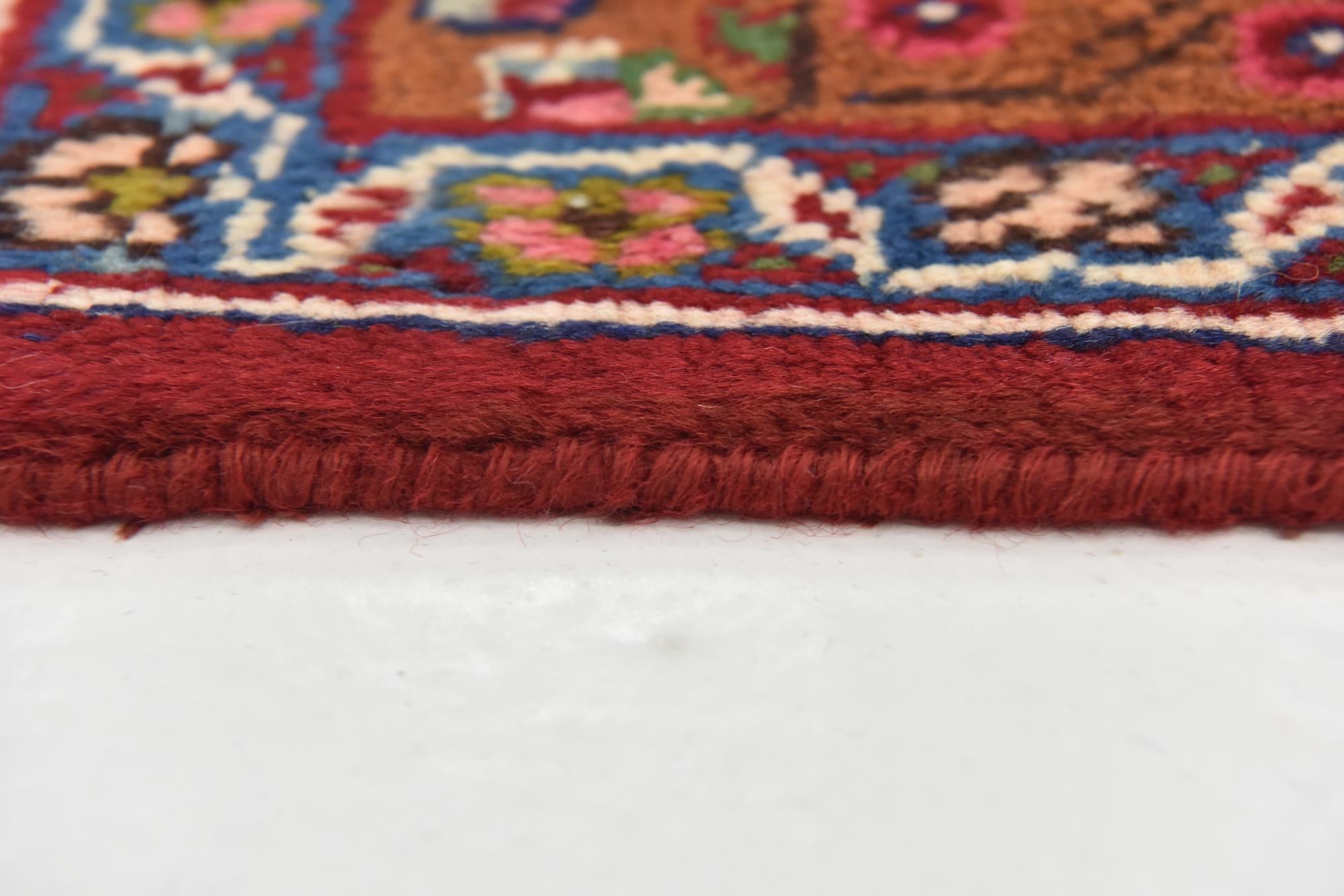 9' 9 x 12' 9 Hand Knotted Mashad Persian Wool Rug