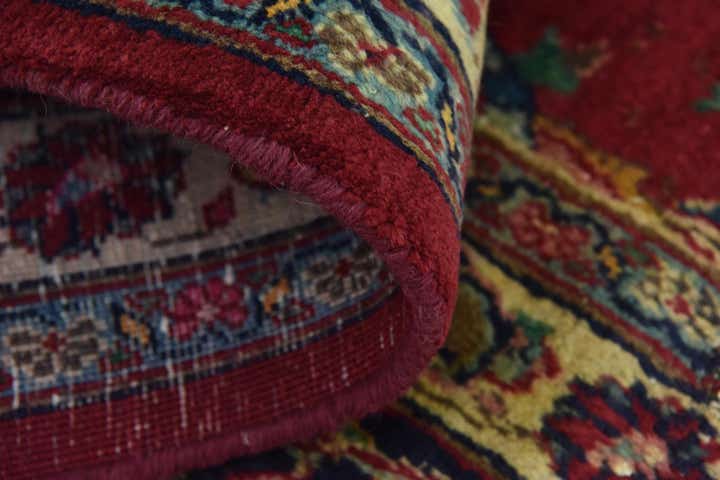 9' 7 x 13' 3 Hand Knotted Mashad Persian Wool Rug