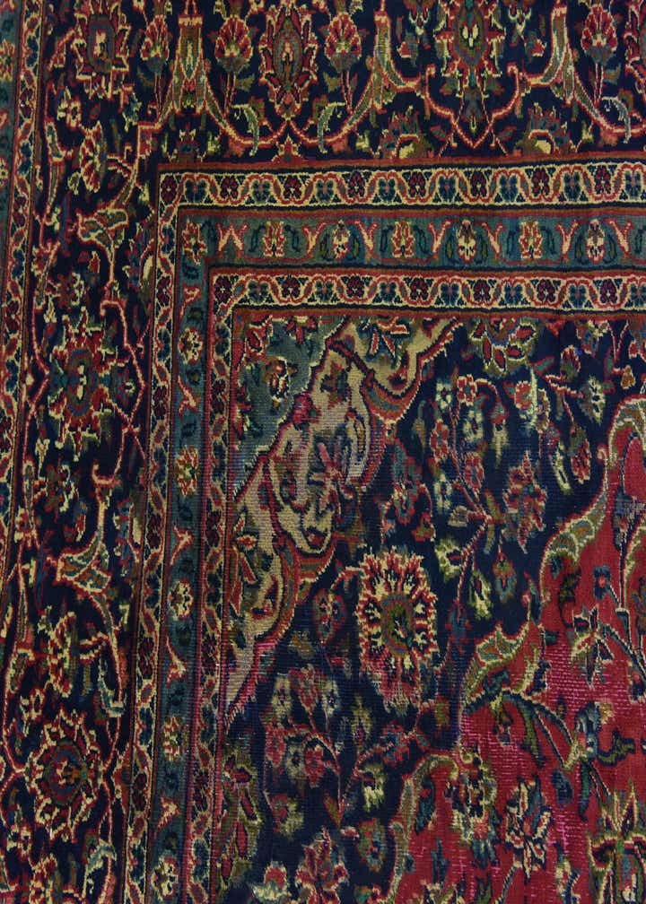 9' 9 x 12' 10 Hand Knotted Mashad Persian Wool Rug