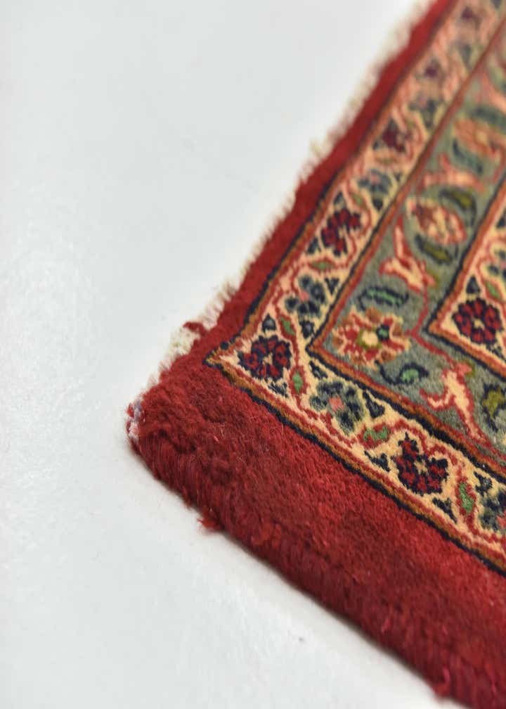 9' 9 x 12' 10 Hand Knotted Mashad Persian Wool Rug