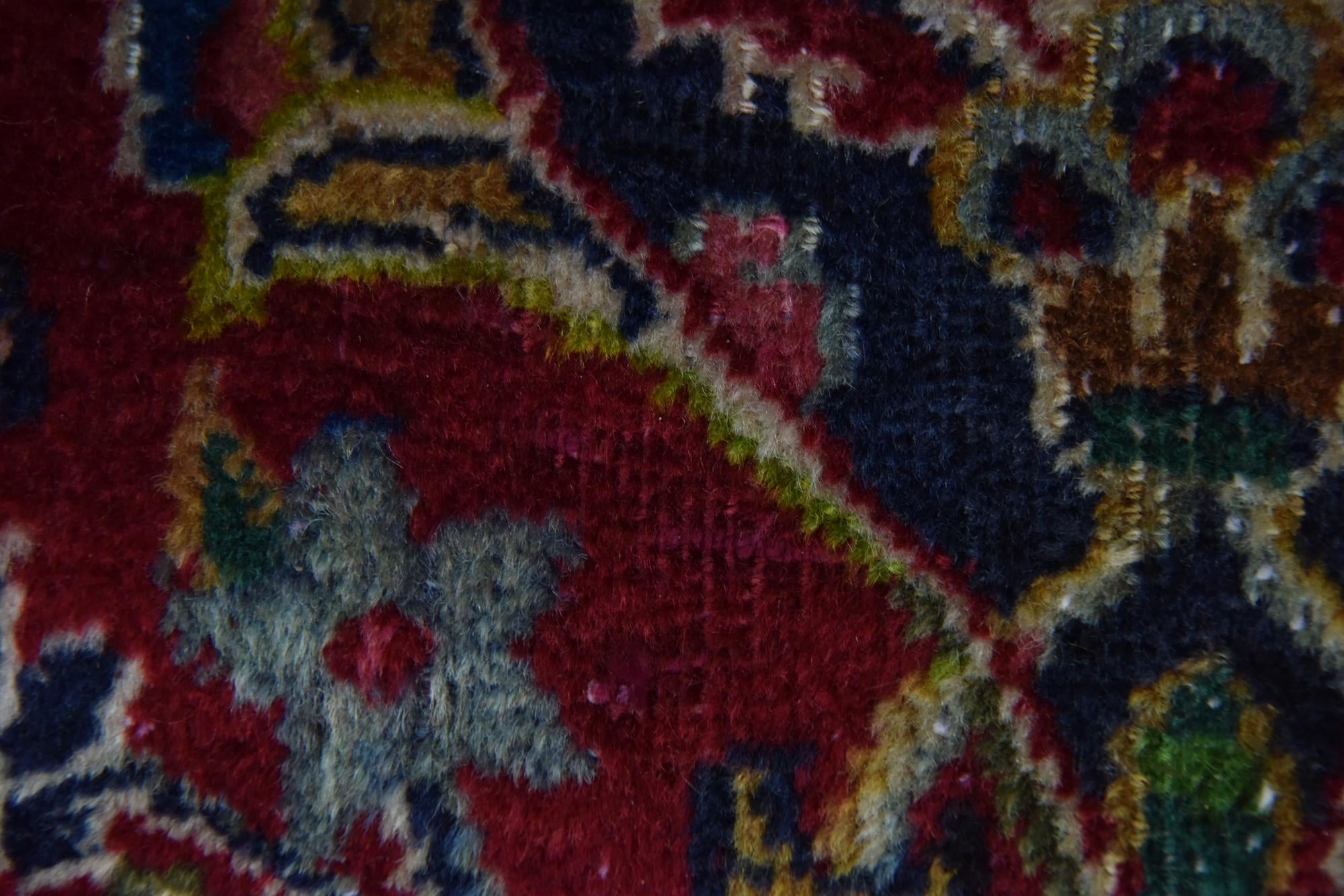 9' 7 x 12' 6 Hand Knotted Mashad Persian Wool Rug