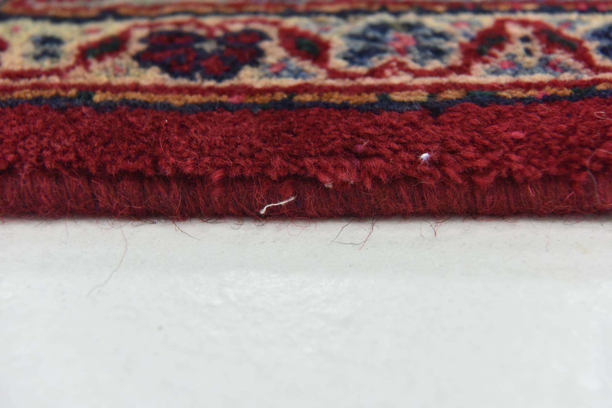 9' 7 x 12' 6 Hand Knotted Mashad Persian Wool Rug