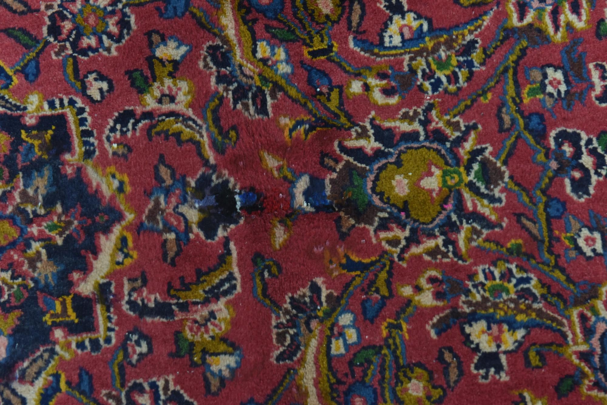9' 10 x 12' 9 Hand Knotted Mashad Persian Wool Rug