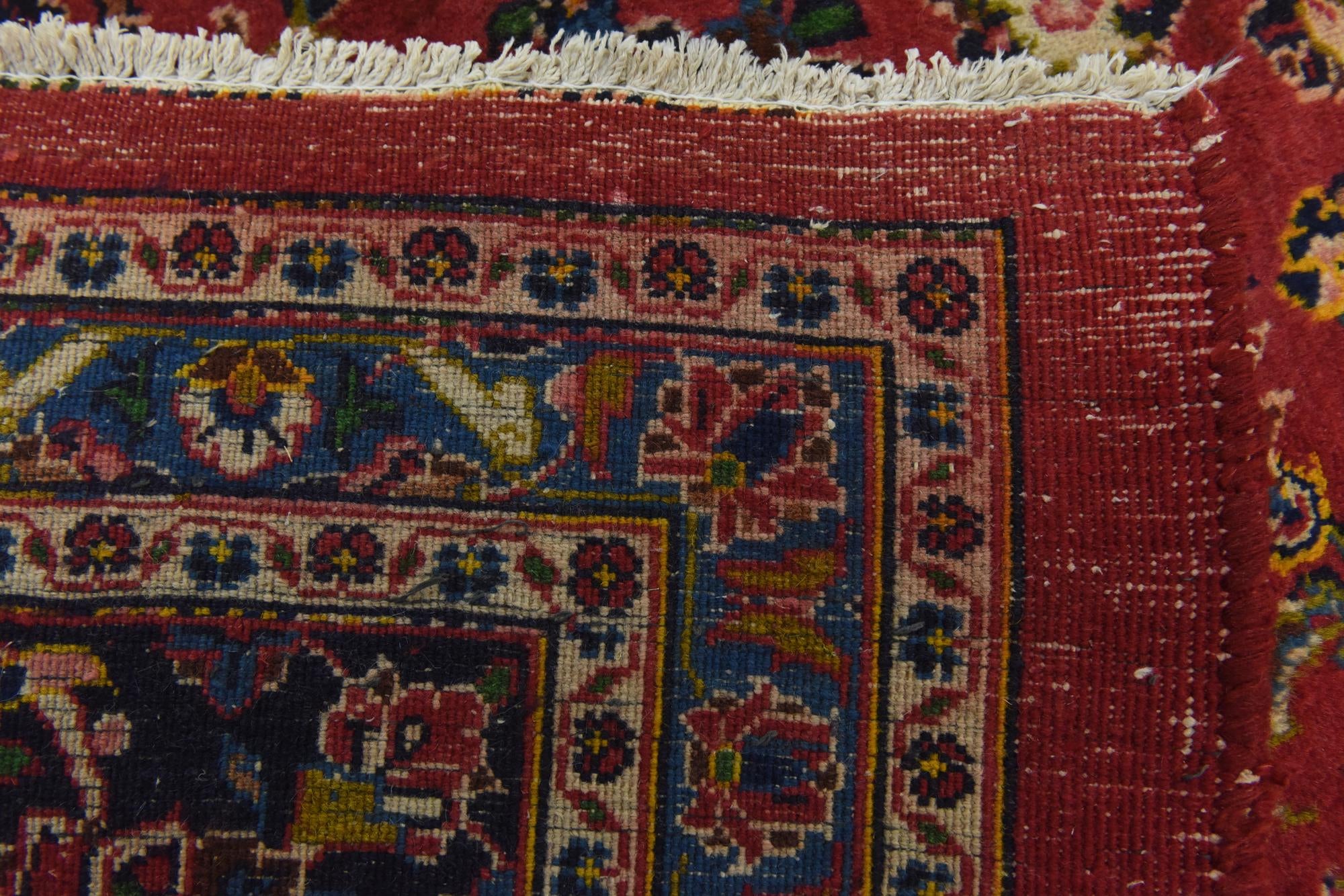 9' 10 x 12' 9 Hand Knotted Mashad Persian Wool Rug