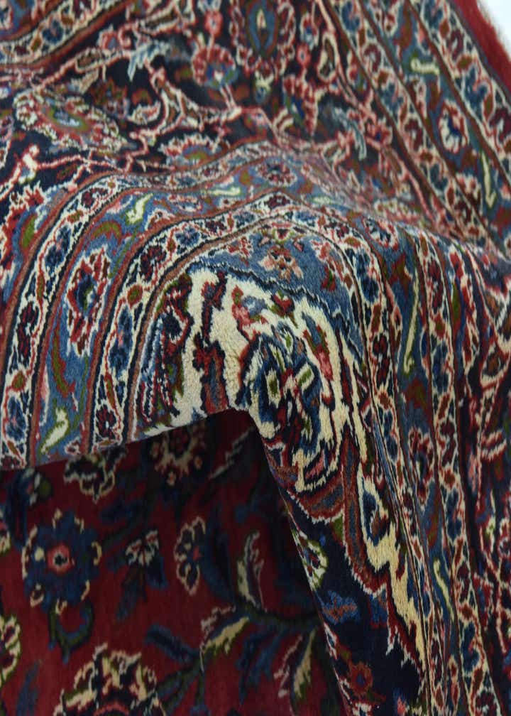 9' 6 x 12' 10 Hand Knotted Mashad Persian Wool Rug
