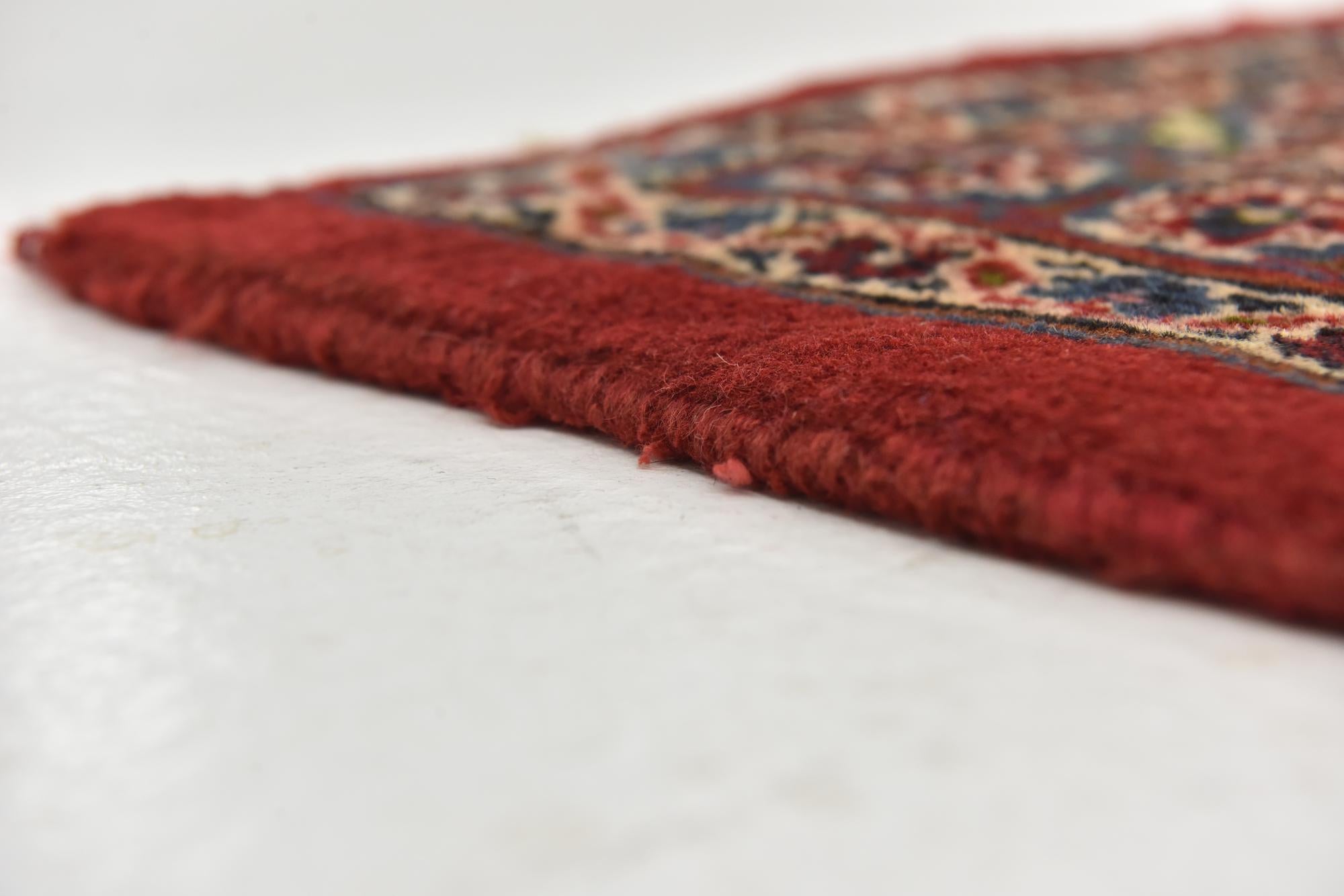 9' 6 x 12' 10 Hand Knotted Mashad Persian Wool Rug