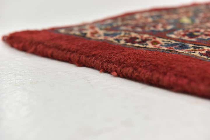 9' 6 x 12' 10 Hand Knotted Mashad Persian Wool Rug