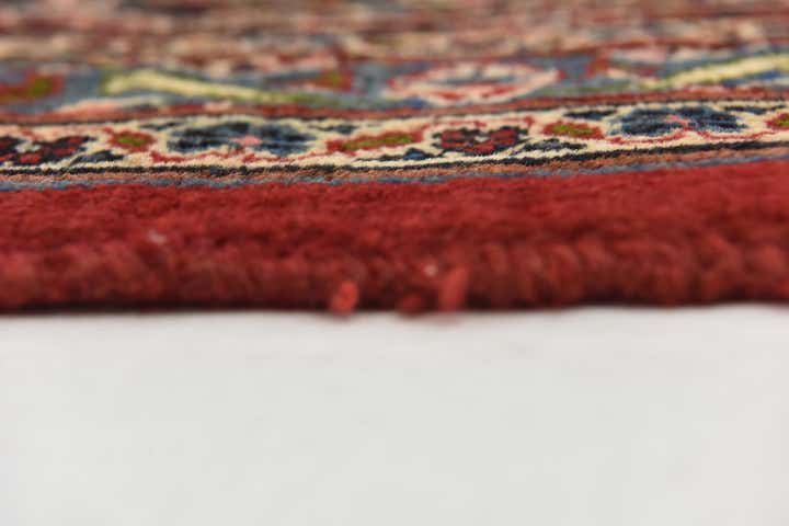 9' 6 x 12' 10 Hand Knotted Mashad Persian Wool Rug