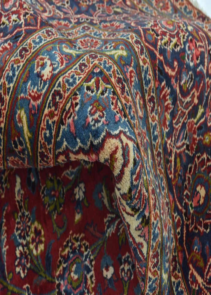 9' 8 x 12' 10 Hand Knotted Mashad Persian Wool Rug