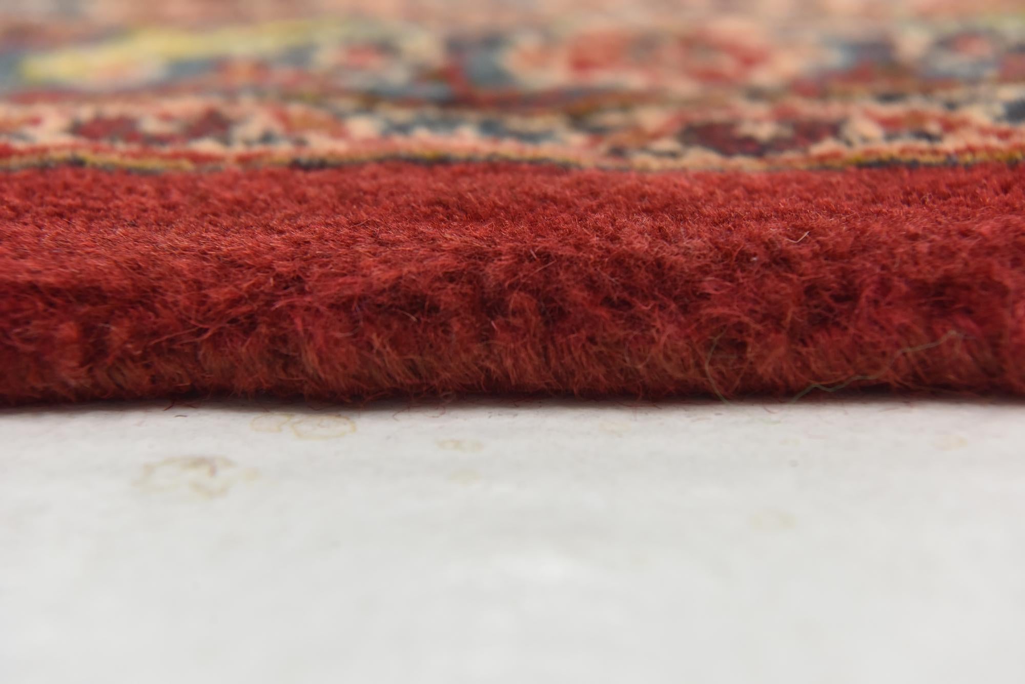 9' 8 x 12' 10 Hand Knotted Mashad Persian Wool Rug