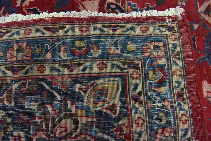 9' 8 x 13' 4 Hand Knotted Mashad Persian Wool Rug