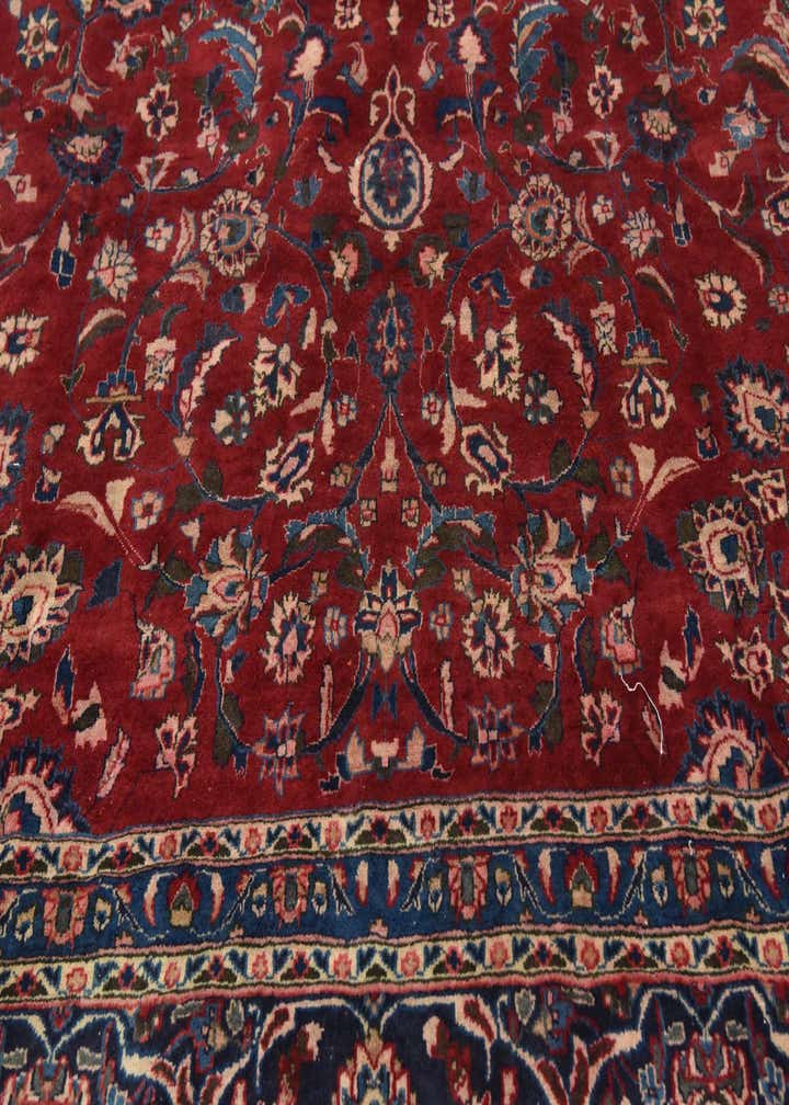 9' 8 x 13' 4 Hand Knotted Mashad Persian Wool Rug