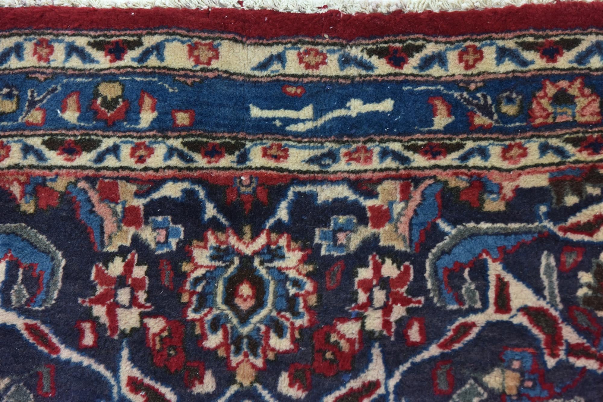 9' 8 x 13' 4 Hand Knotted Mashad Persian Wool Rug