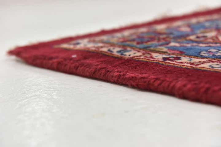 9' 7 x 12' 10 Hand Knotted Mashad Persian Wool Rug