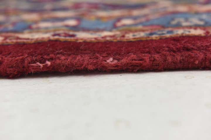 9' 7 x 12' 10 Hand Knotted Mashad Persian Wool Rug