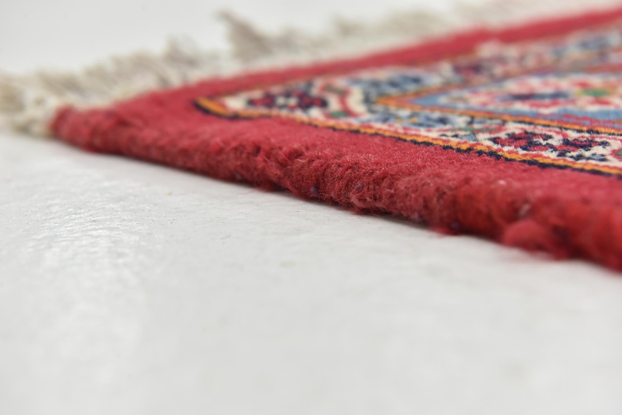 9' 8 x 12' 7 Hand Knotted Mashad Persian Wool Rug