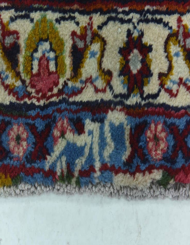 Detail image of 9' 10 x 12' 7  Hand Knotted Mashad Persian Wool Rug