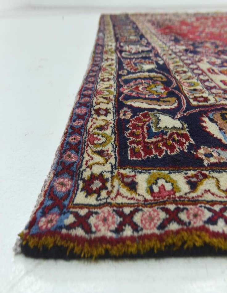 Detail image of 9' 10 x 12' 7  Hand Knotted Mashad Persian Wool Rug