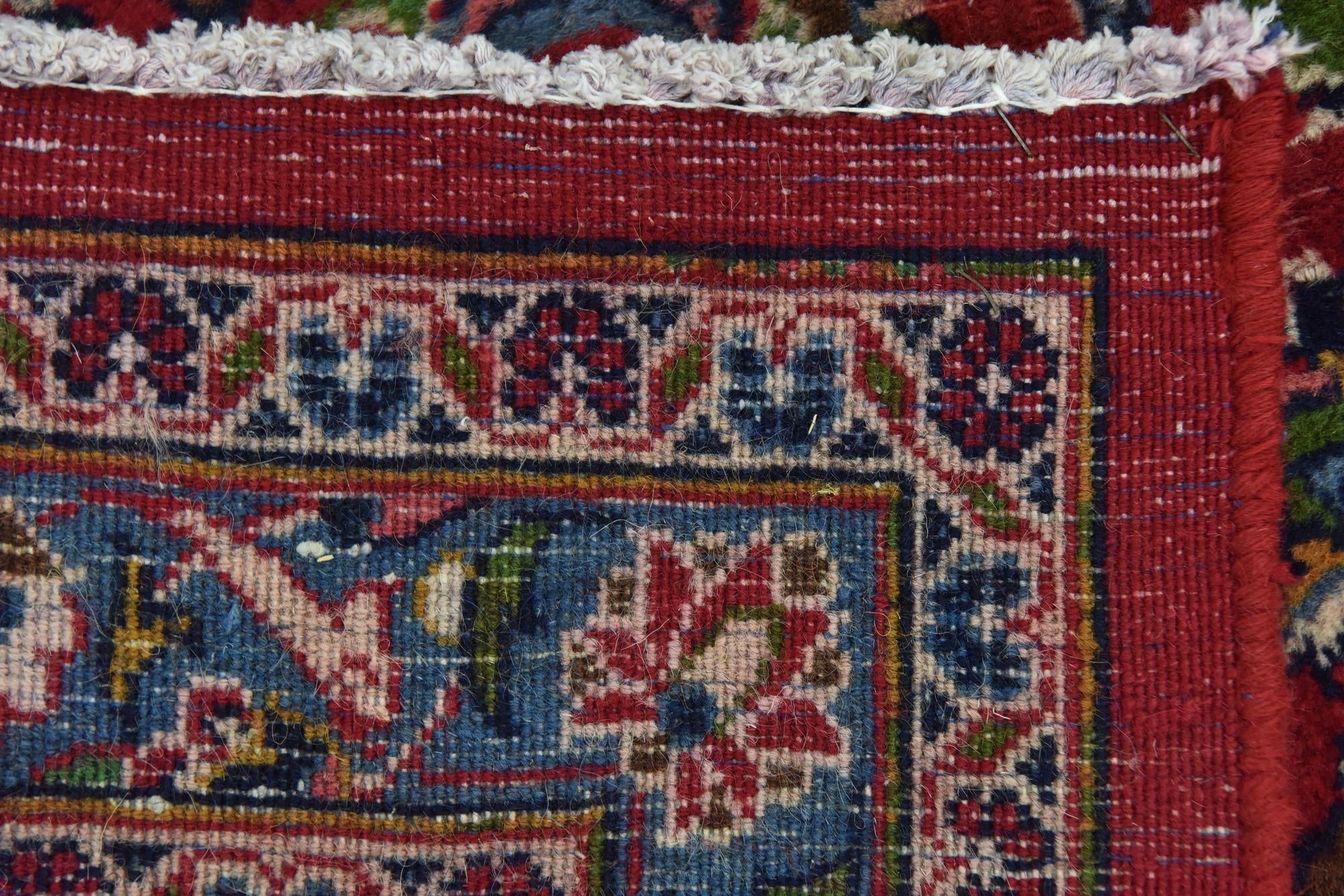 9' 9 x 12' 6 Hand Knotted Mashad Persian Wool Rug