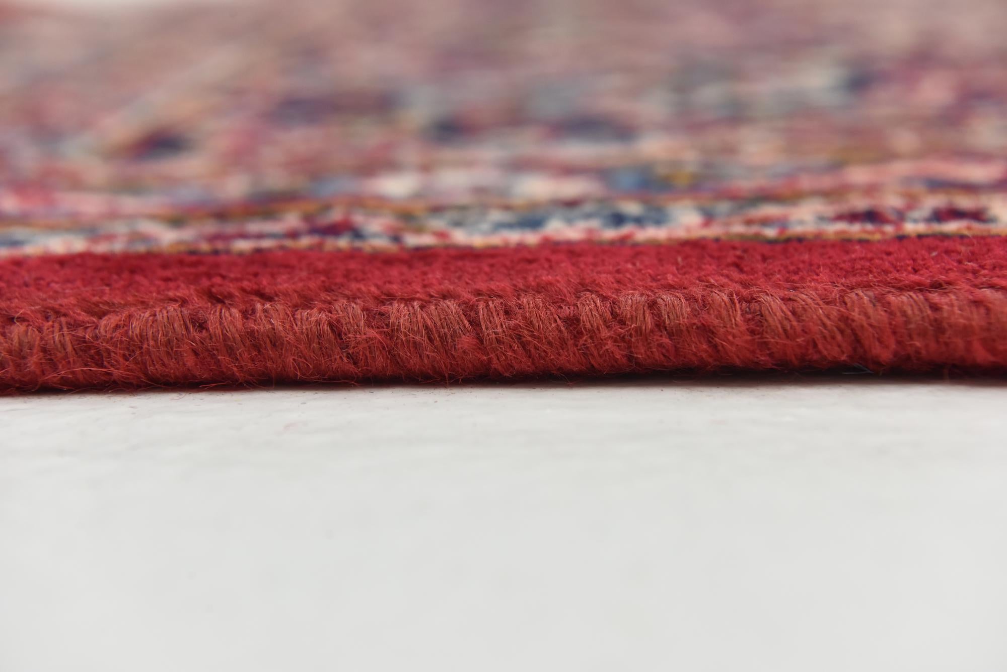 9' 9 x 12' 6 Hand Knotted Mashad Persian Wool Rug