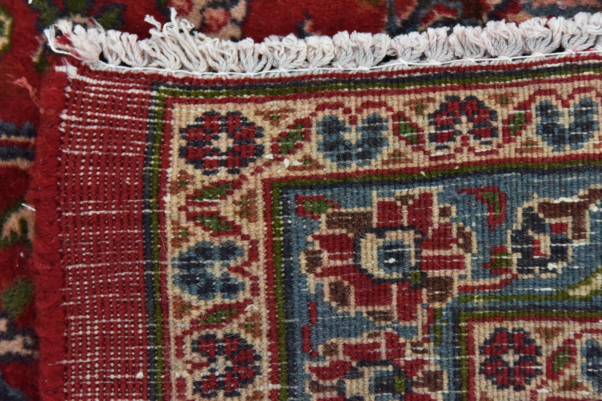 9' 8 x 13' Hand Knotted Mashad Persian Wool Rug