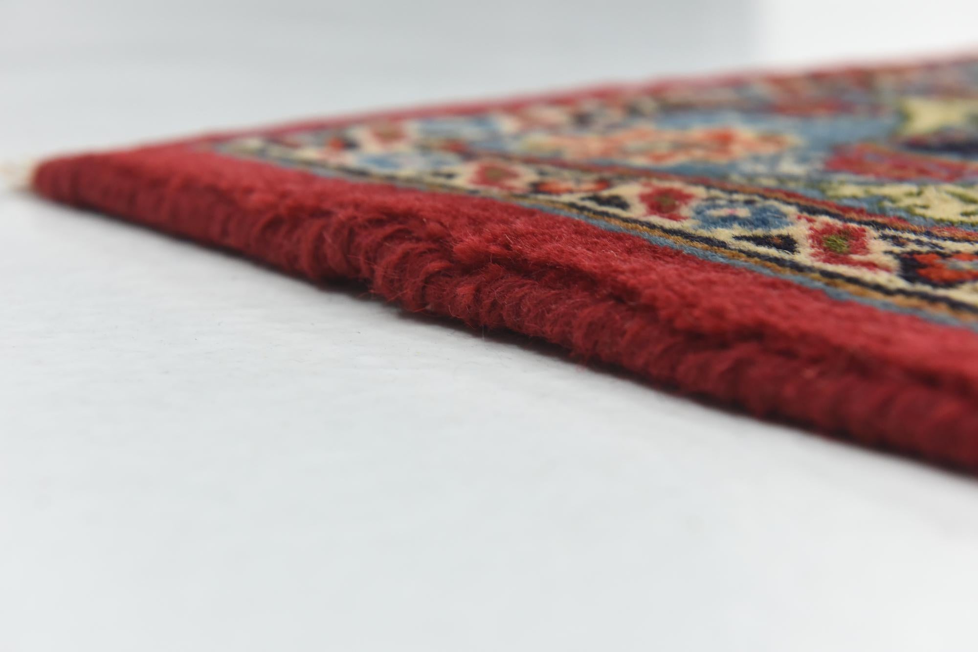 9' 6 x 12' 7 Hand Knotted Mashad Persian Wool Rug