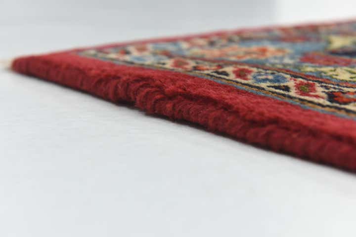 9' 6 x 12' 7 Hand Knotted Mashad Persian Wool Rug