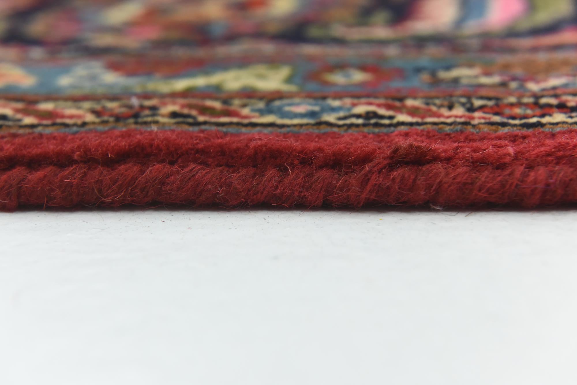 9' 6 x 12' 7 Hand Knotted Mashad Persian Wool Rug