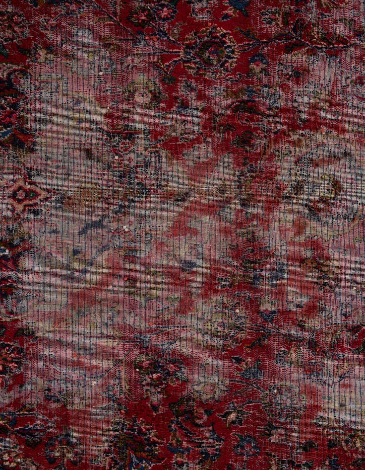Detail image of 9' 10 x 13'  Hand Knotted Mashad Persian Wool Rug
