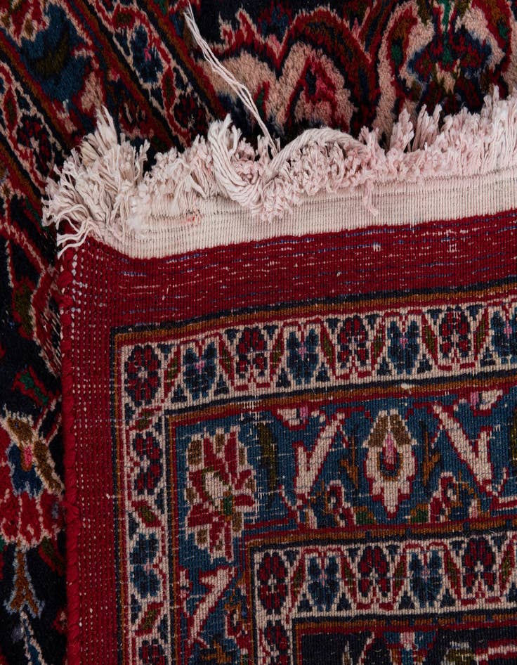 Detail image of 9' 10 x 13'  Hand Knotted Mashad Persian Wool Rug