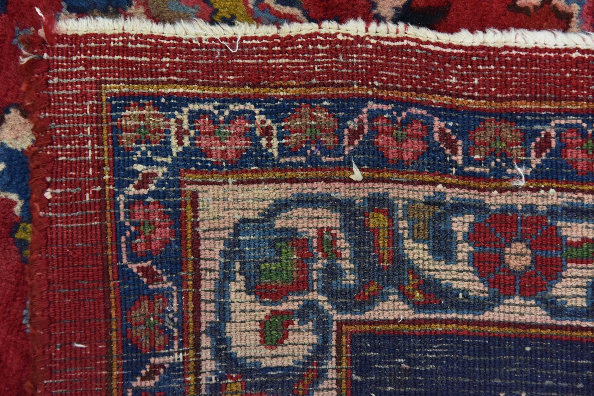 9' 7 x 13' Hand Knotted Mashad Persian Wool Rug