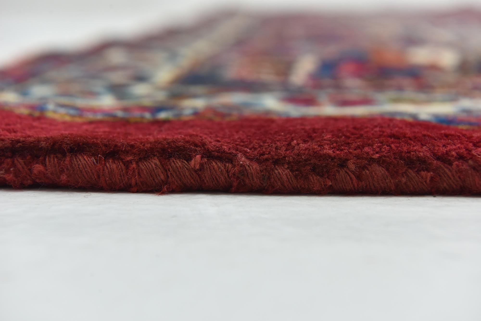 9' 7 x 13' Hand Knotted Mashad Persian Wool Rug