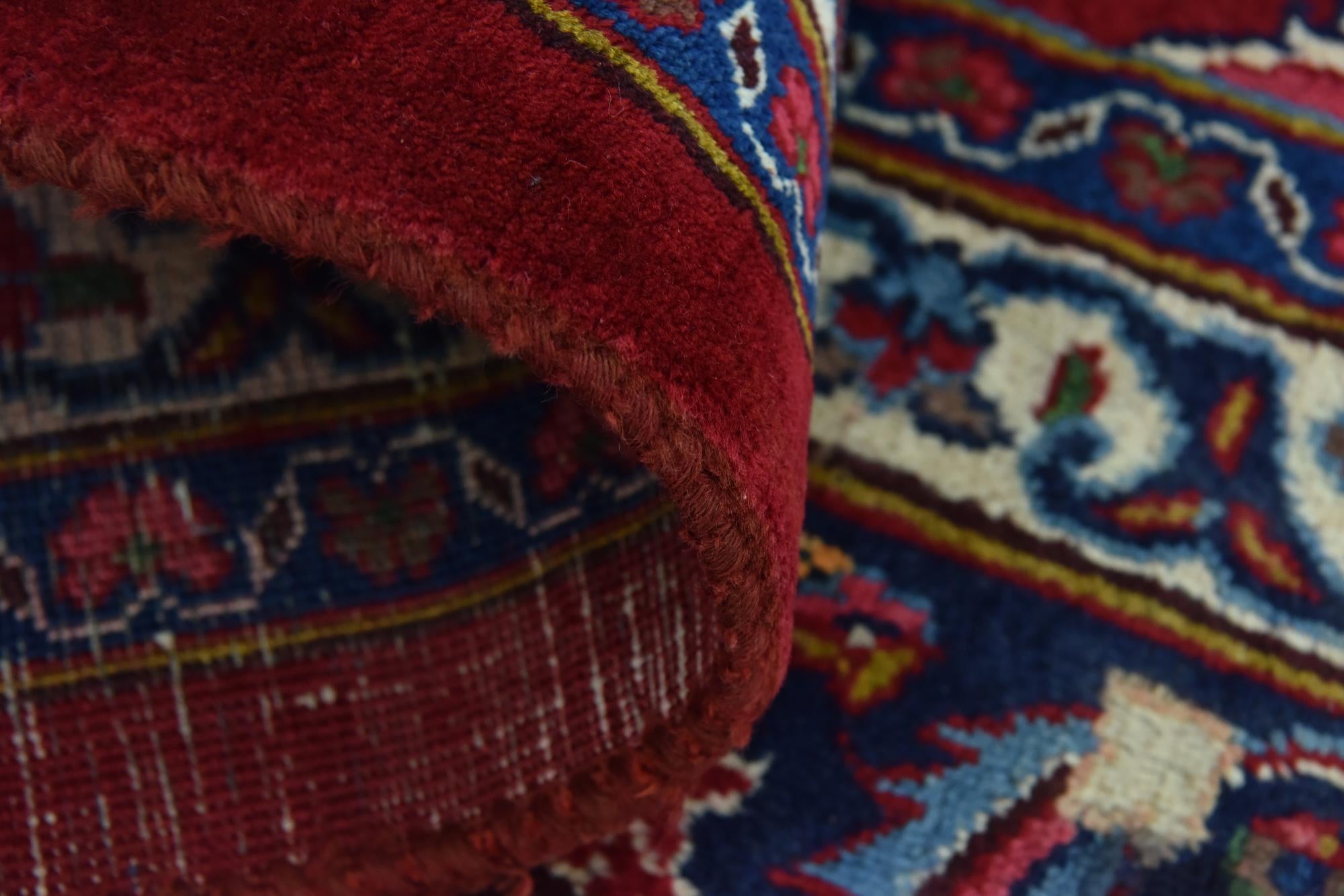 9' 7 x 13' Hand Knotted Mashad Persian Wool Rug