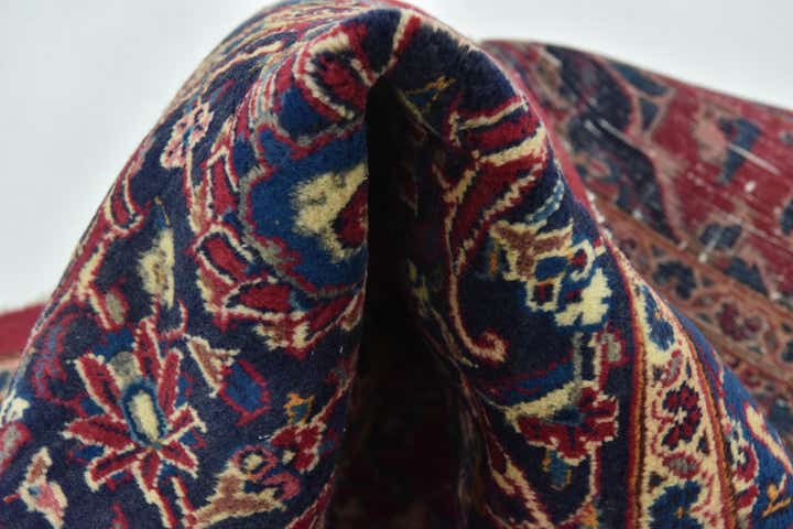 10' x 12' 9 Hand Knotted Mashad Persian Wool Rug