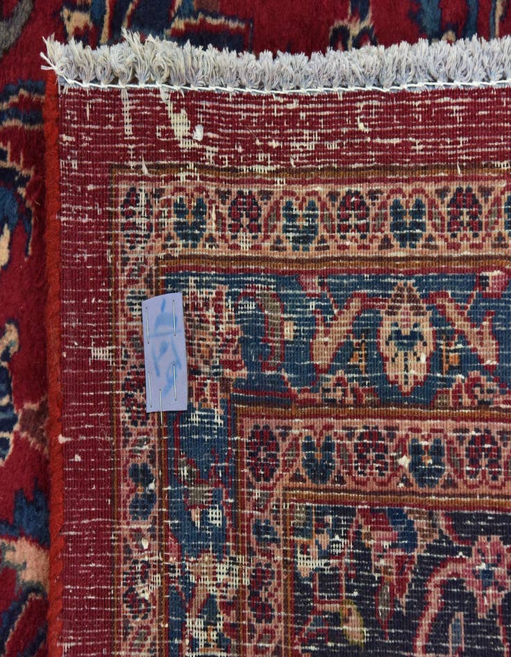 Detail image of 10' x 12' 9  Hand Knotted Mashad Persian Wool Rug