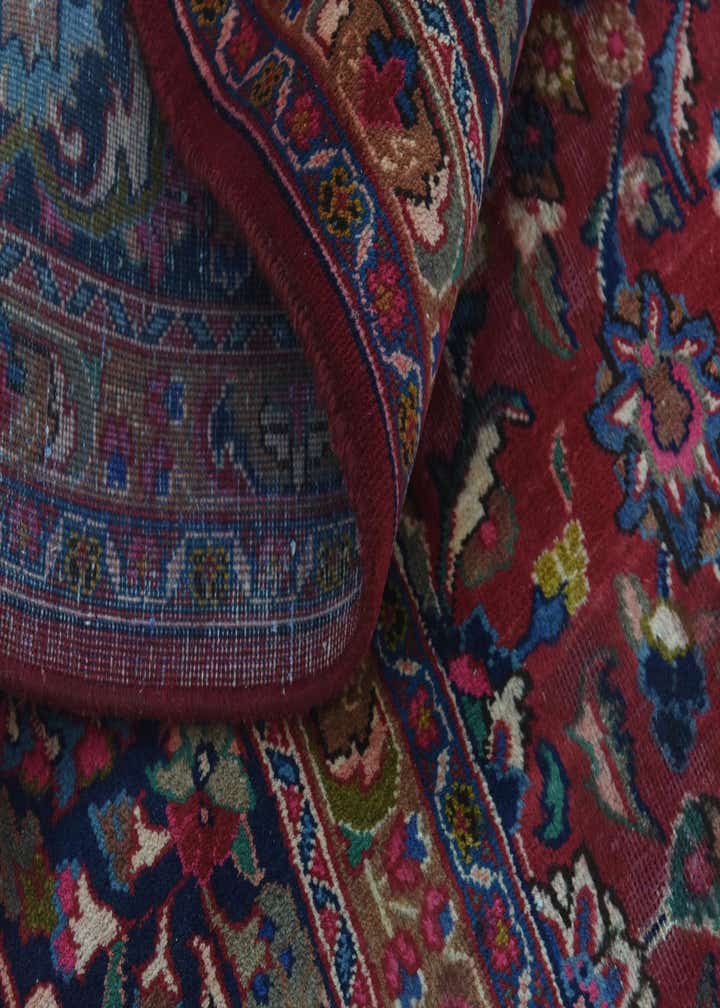 9' 9 x 12' 9 Hand Knotted Mashad Persian Wool Rug